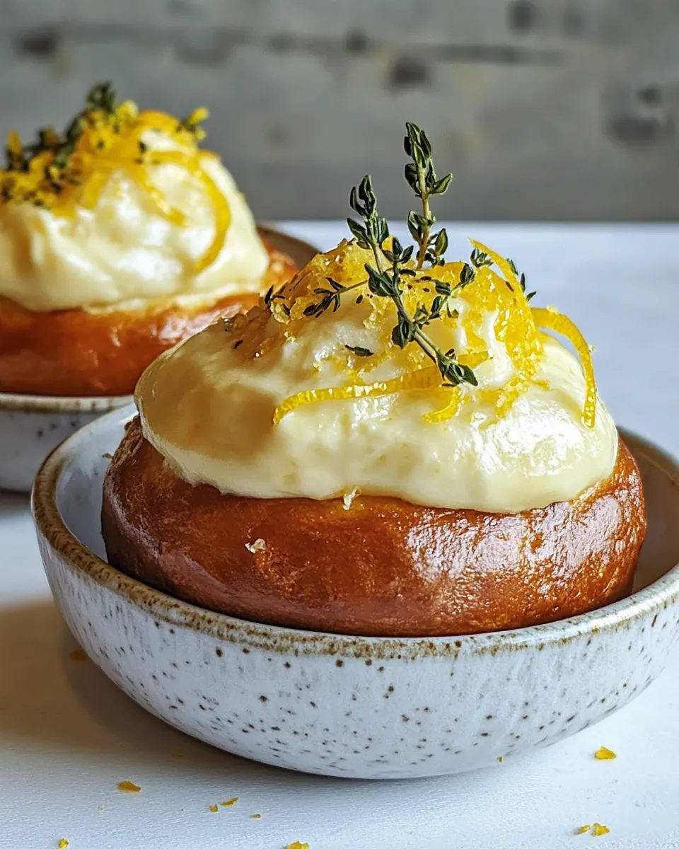Stuffed Lemon Brioche Buns
