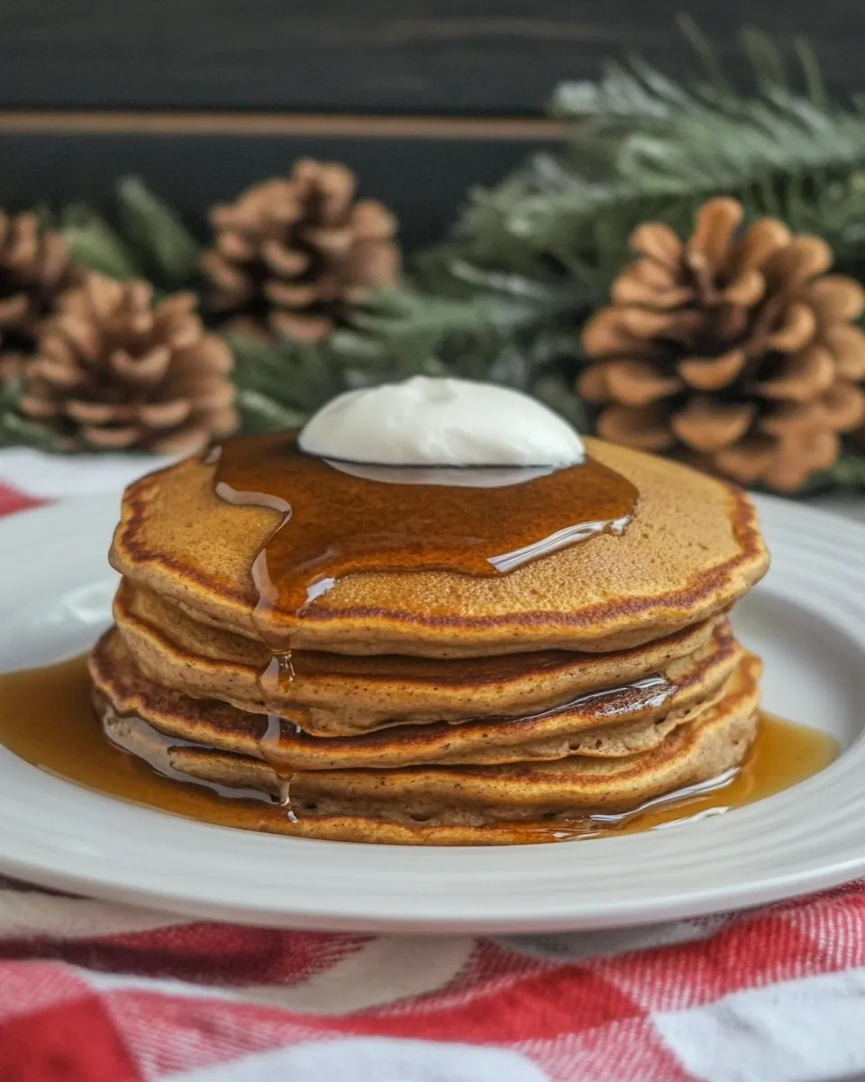 Fluffy Gingerbread Pancakes