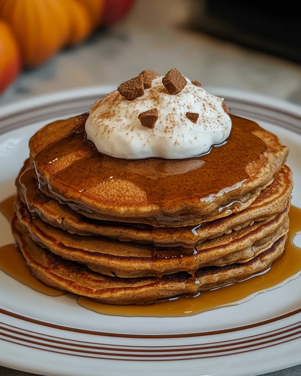Fluffy Gingerbread Pancakes