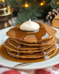 Fluffy Gingerbread Pancakes