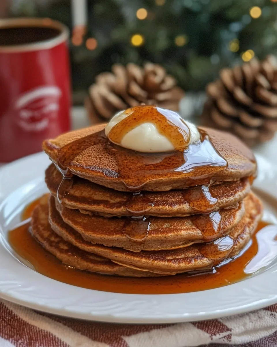 Fluffy Gingerbread Pancakes