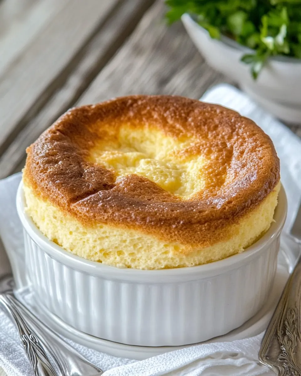 French Gruyere Soufflé