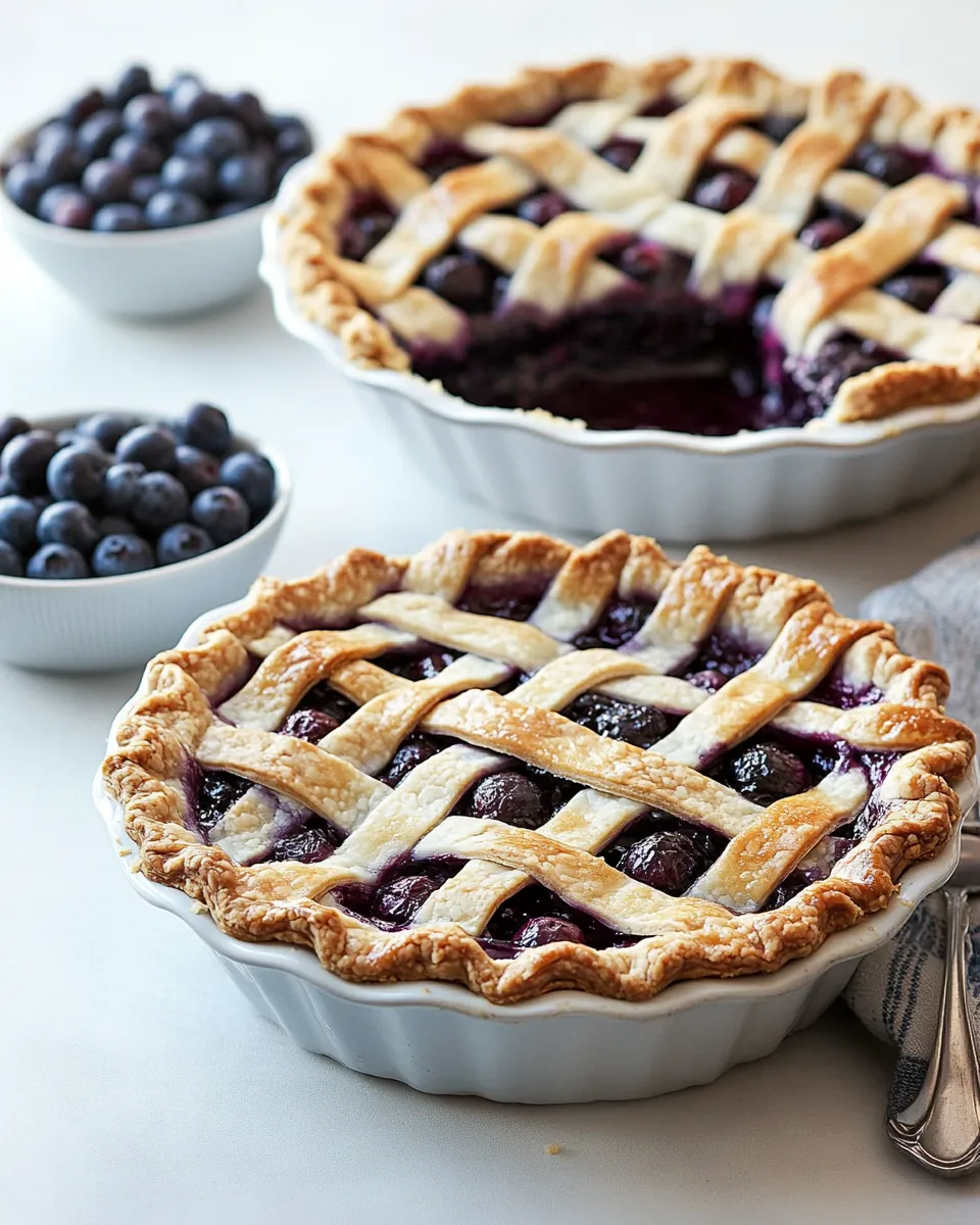 Fresh Blueberry Pie