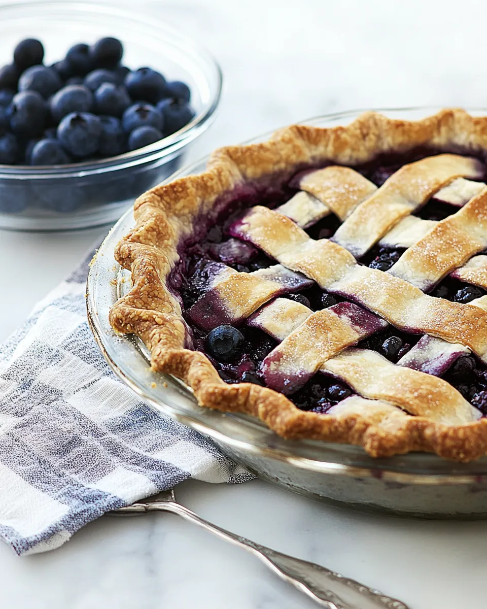 Fresh Blueberry Pie