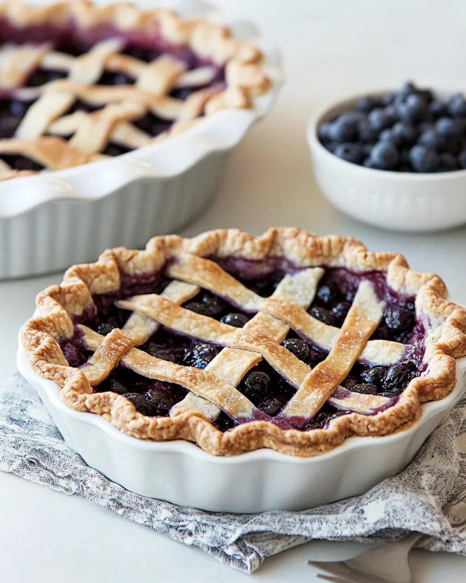 Fresh Blueberry Pie