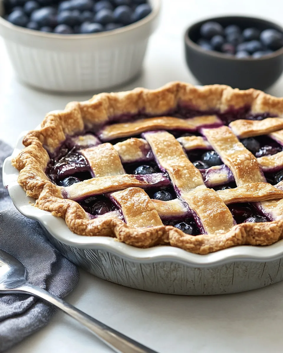 Fresh Blueberry Pie
