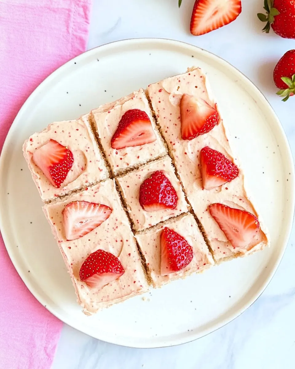 Fresh Strawberry Sheet Cake
