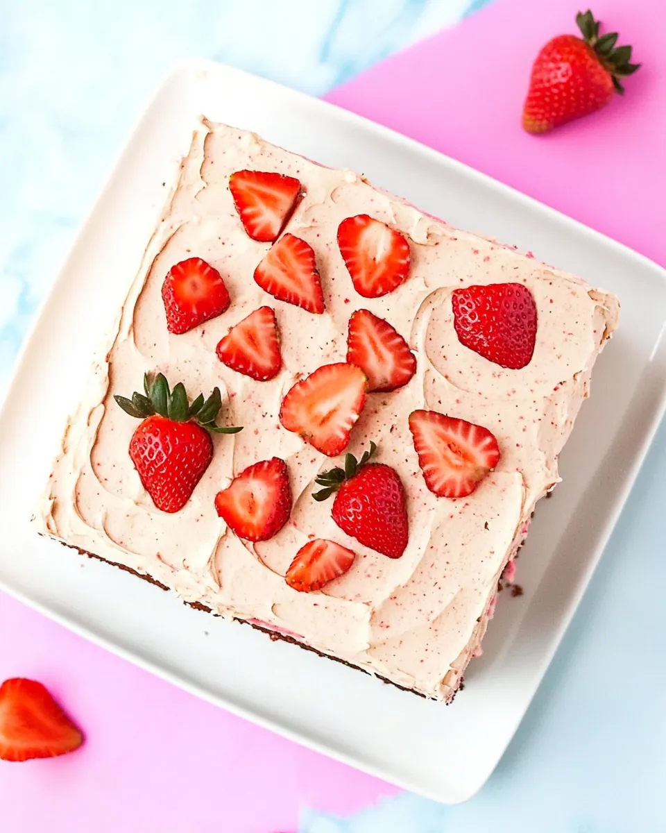 Fresh Strawberry Sheet Cake