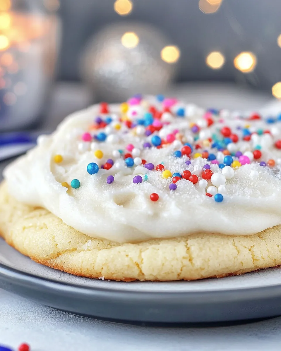 Frosted Soft Sugar Cookie Recipe