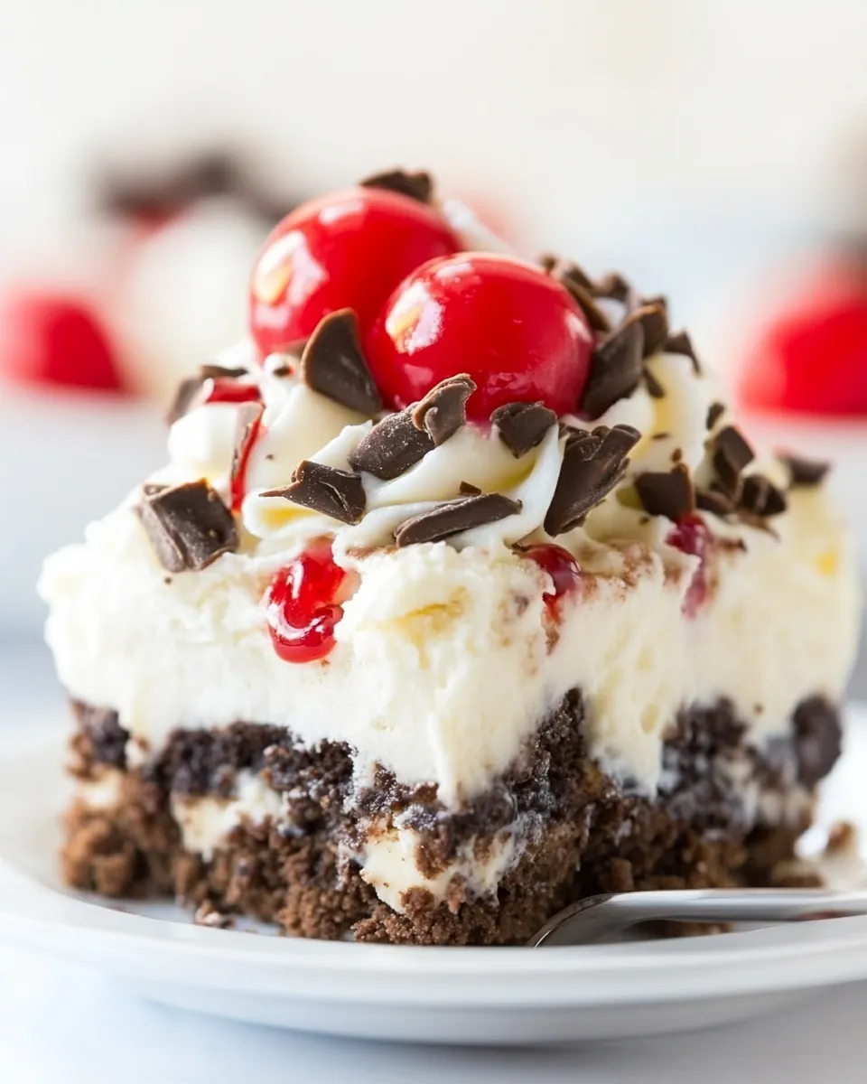 Frozen Brownie Sundae