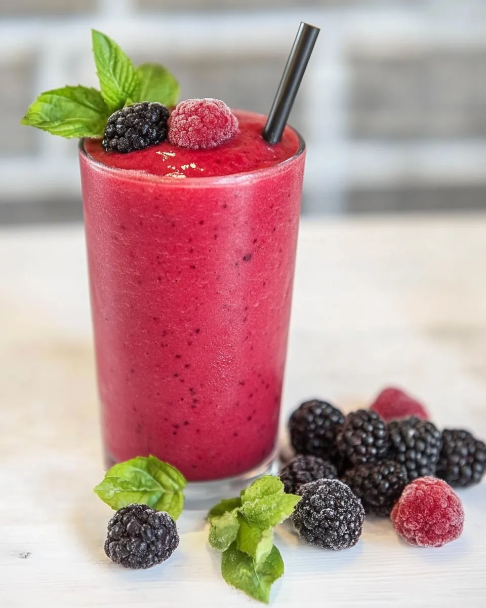Frozen Double Berry Smoothie
