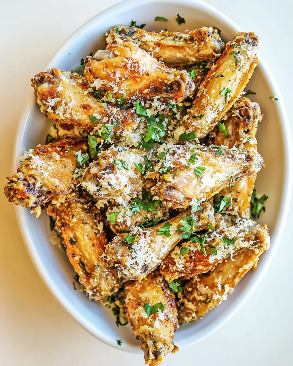 Garlic Parmesan Chicken Wings