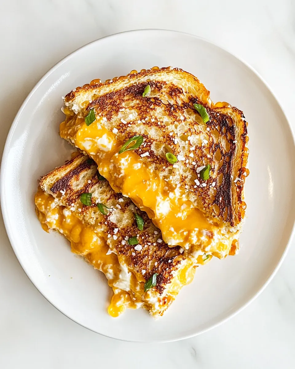 Giant Grilled Cheese with Hot Honey Butter