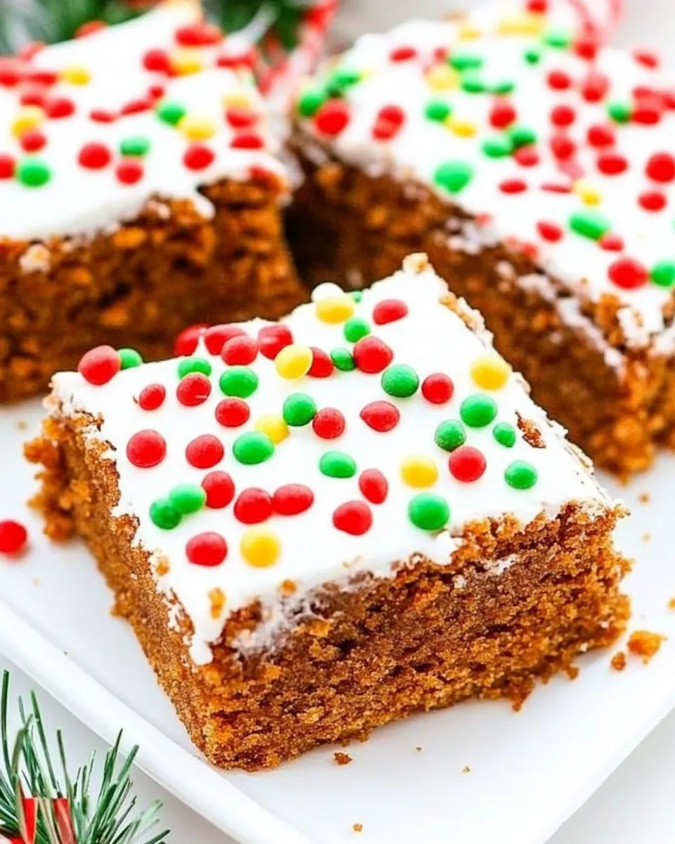 Gingerbread Bars