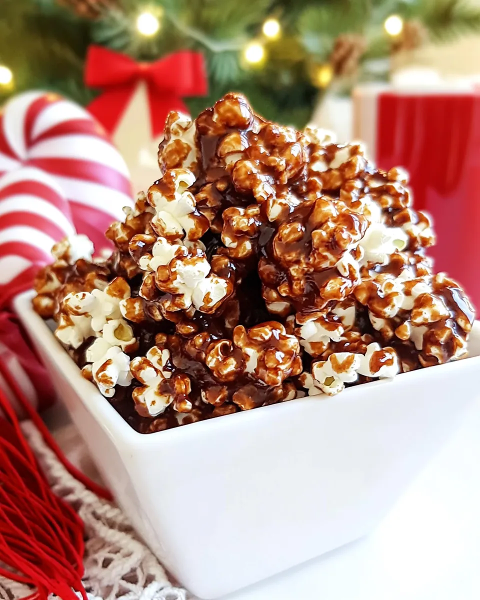Gingerbread Caramel Popcorn