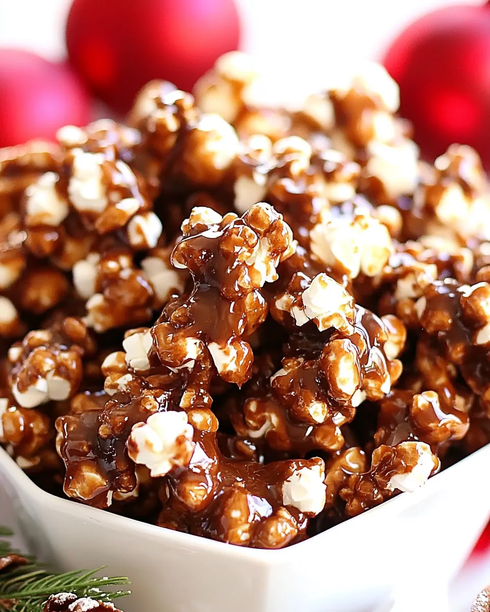 Gingerbread Caramel Popcorn