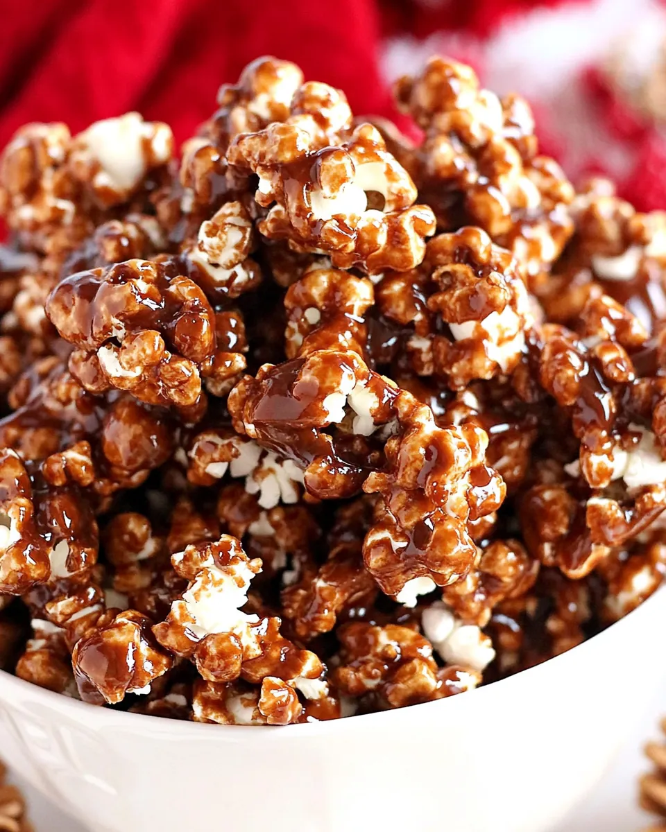 Gingerbread Caramel Popcorn