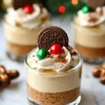 Gingerbread Oreo No Bake Mini Cheesecakes