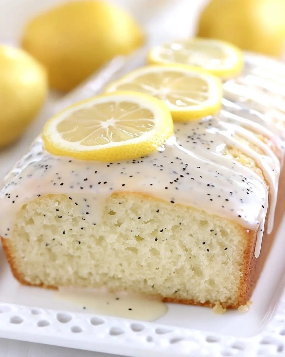 Glazed Lemon Poppy Seed Bread