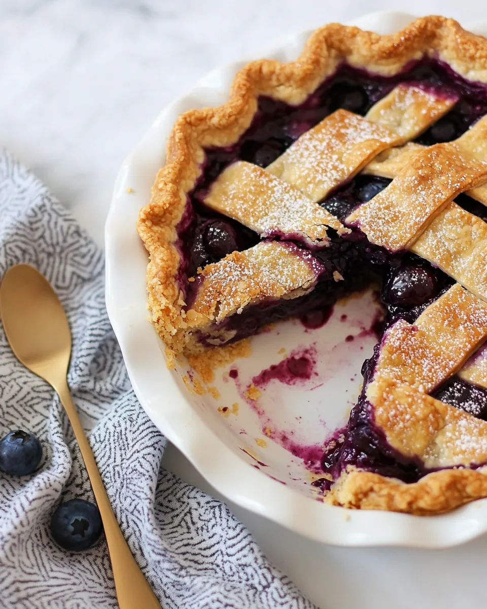 Gluten Free Blueberry Pie