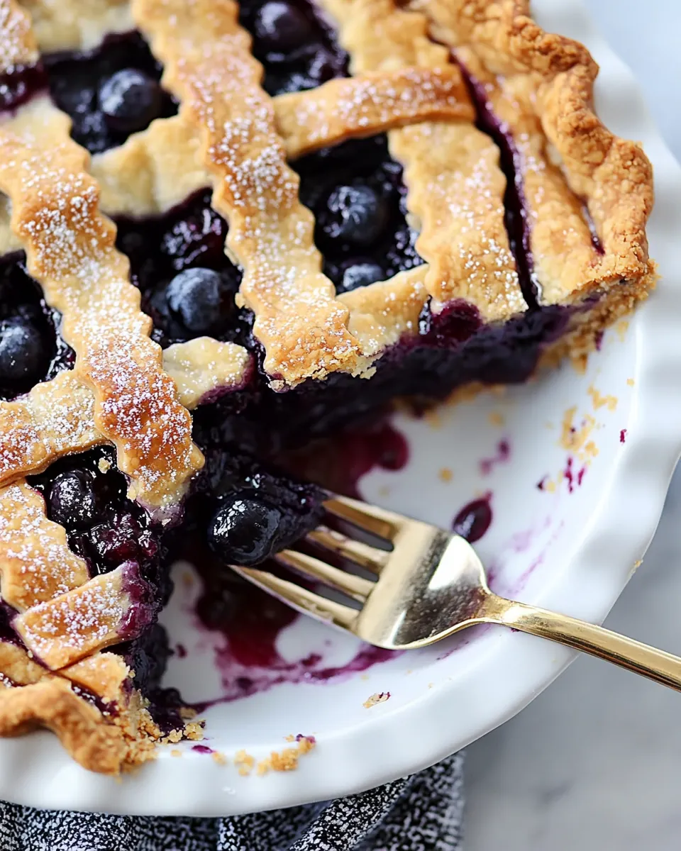 Gluten Free Blueberry Pie