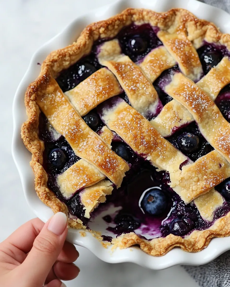Gluten Free Blueberry Pie