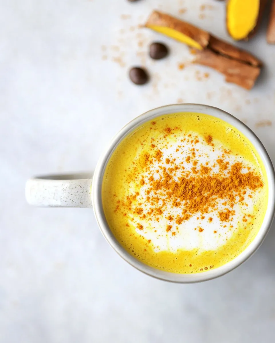 Golden Turmeric Milk Latte with Espresso