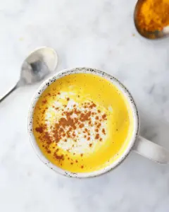 Golden Turmeric Milk Latte with Espresso