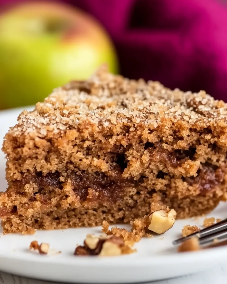Grandma’s Cozy Applesauce Walnut Cake