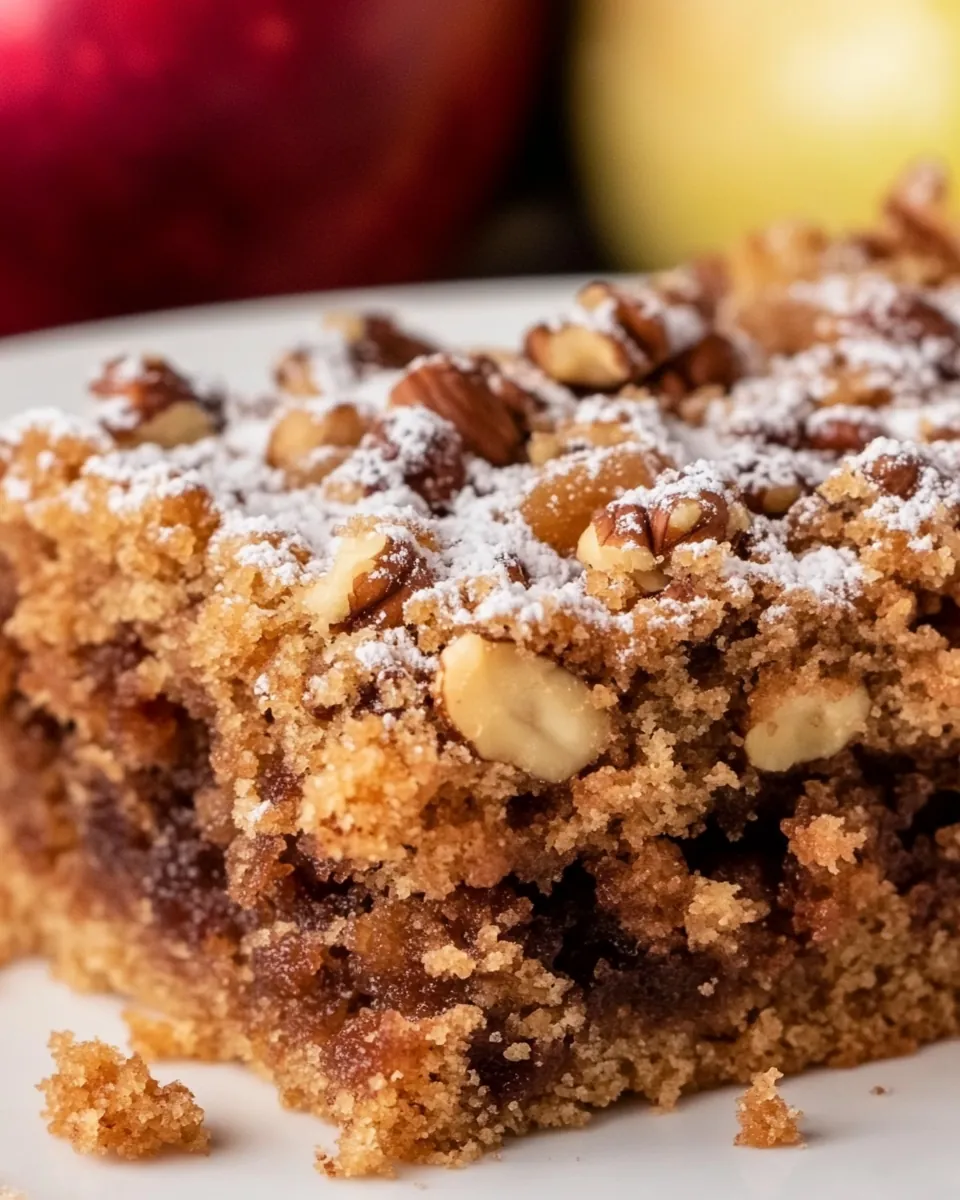 Grandma’s Cozy Applesauce Walnut Cake