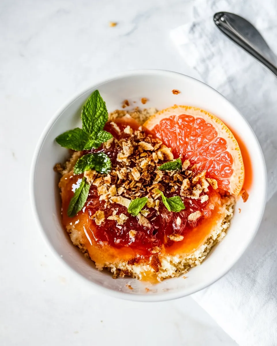Grapefruit Brûlée Breakfast Bowl