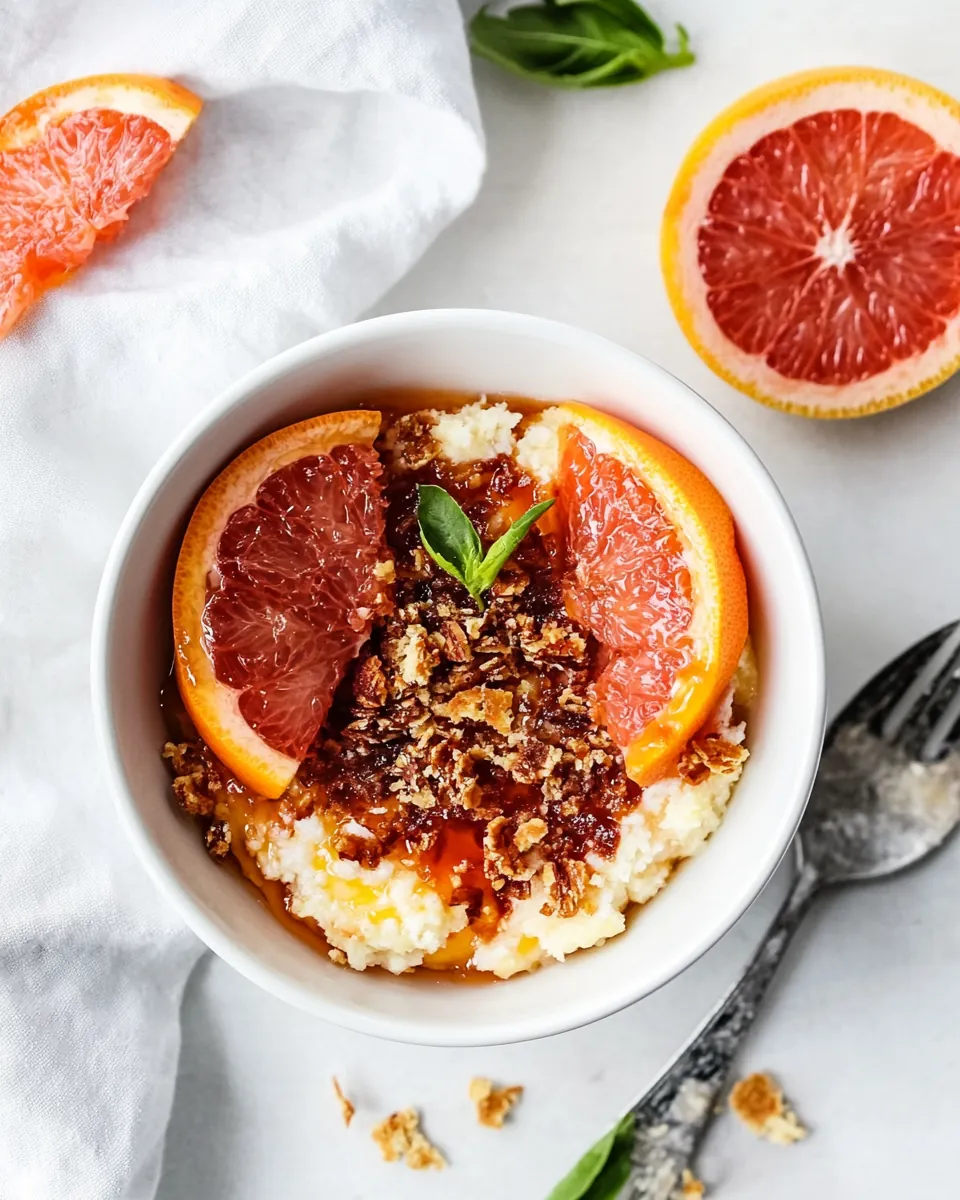 Grapefruit Brûlée Breakfast Bowl