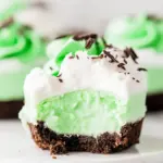 Grasshopper Mini Cheesecakes