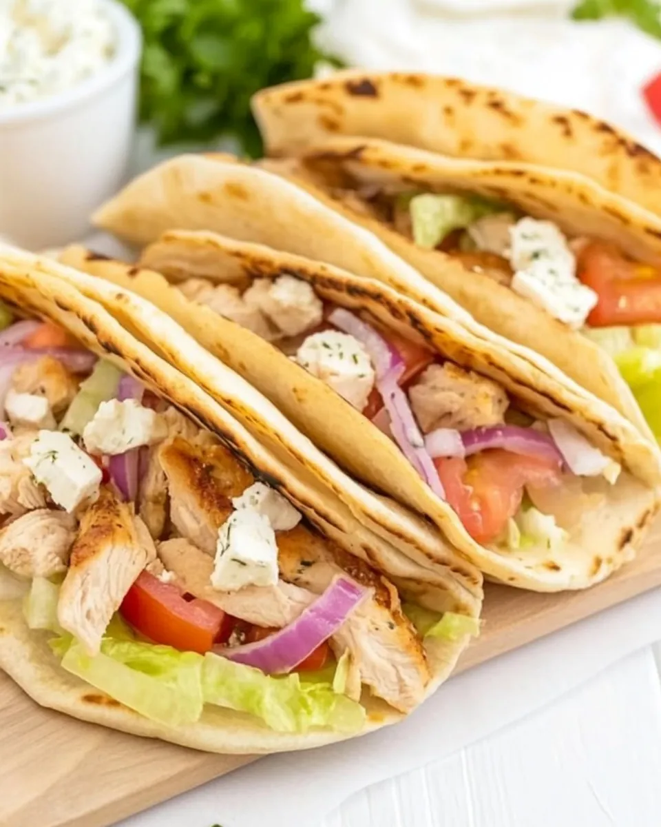 Greek Chicken Wraps