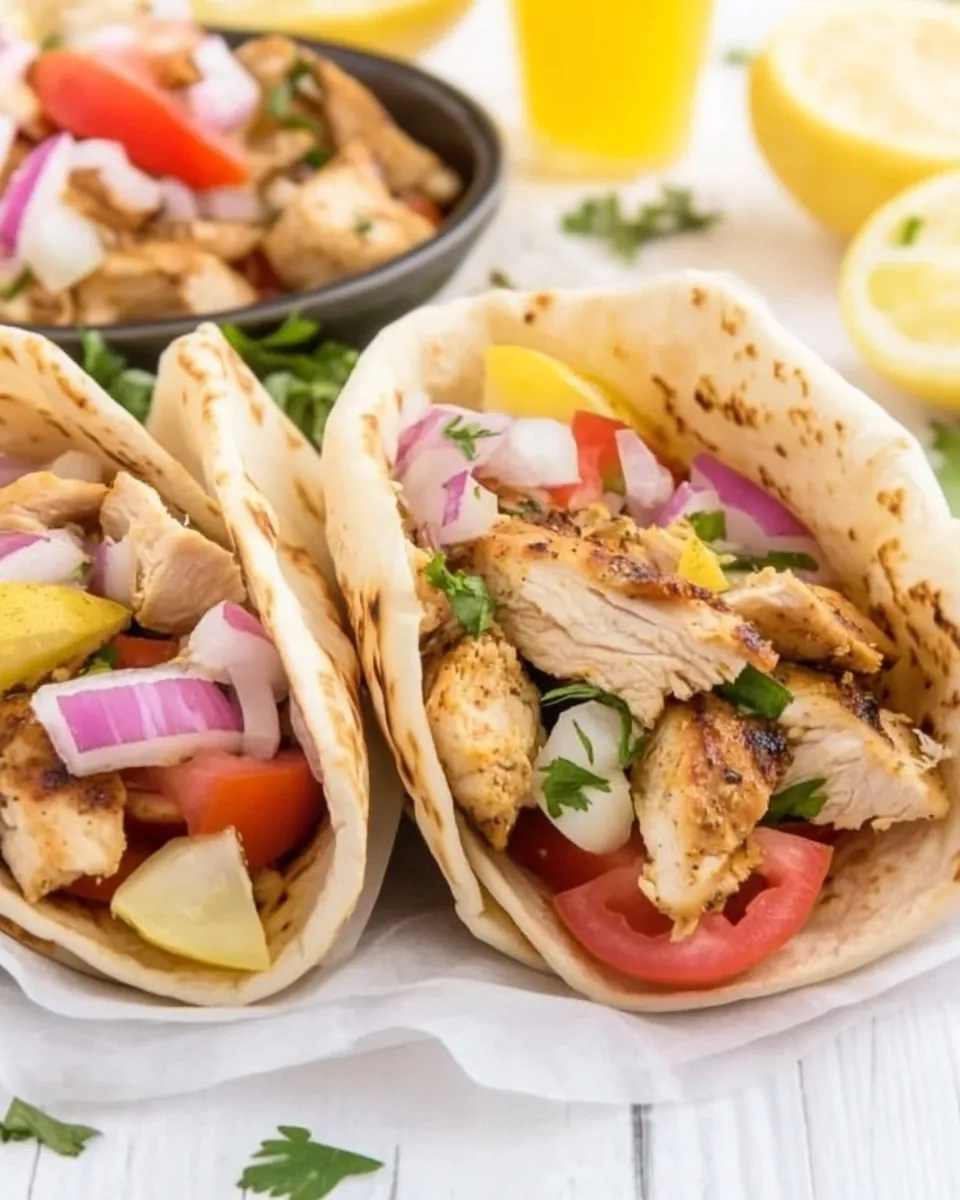 Greek Chicken Wraps