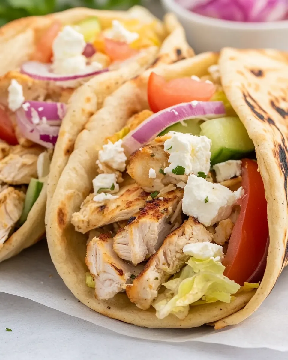 Greek Chicken Wraps