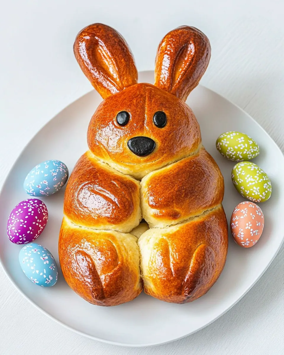 Greek Easter Bunny Bread