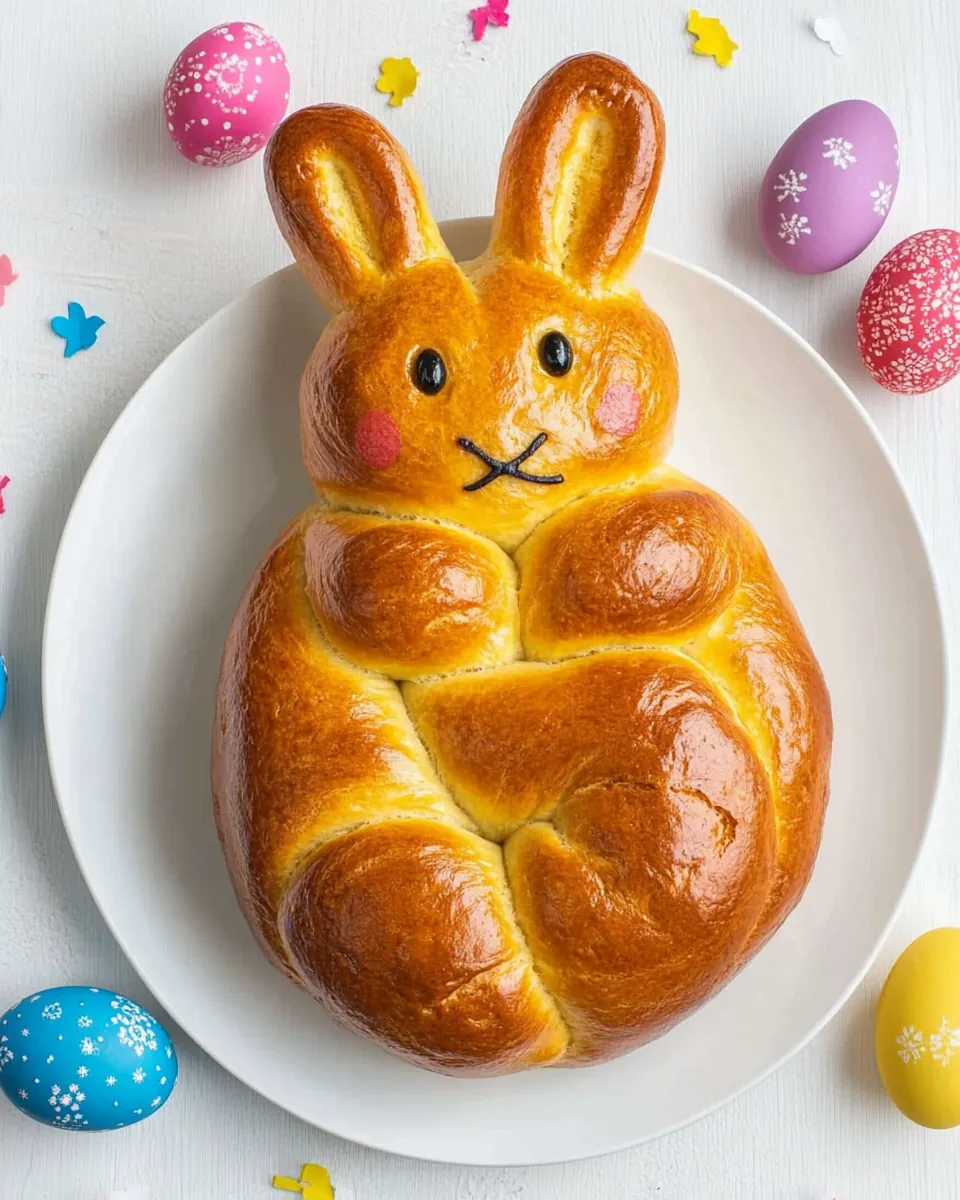 Greek Easter Bunny Bread