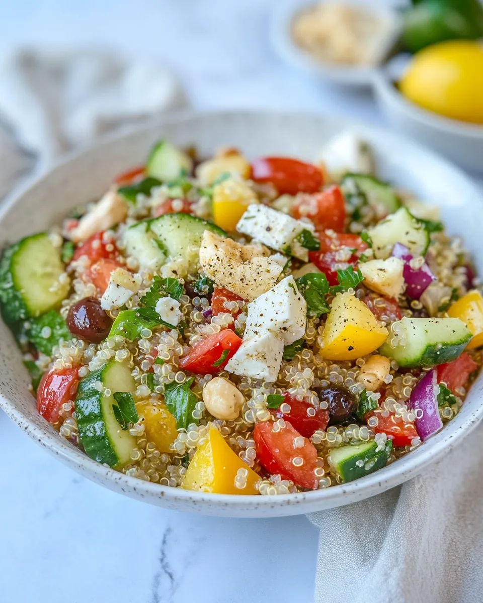 Greek Quinoa Chopped Salad