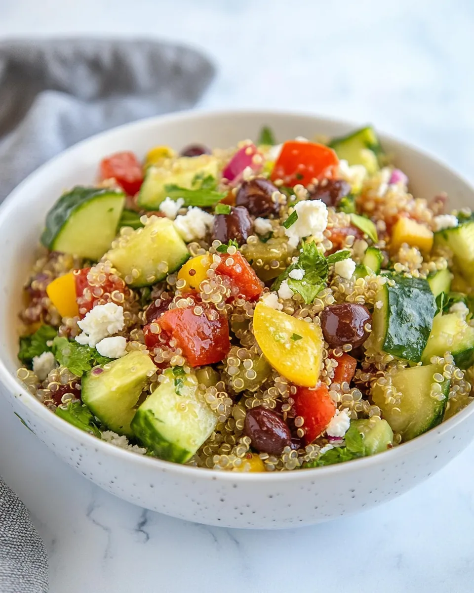 Greek Quinoa Chopped Salad