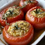 Greek Stuffed Tomatoes with Rice