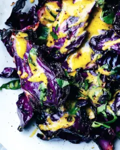 Grilled Cabbage with Sunshine Tahini Sauce