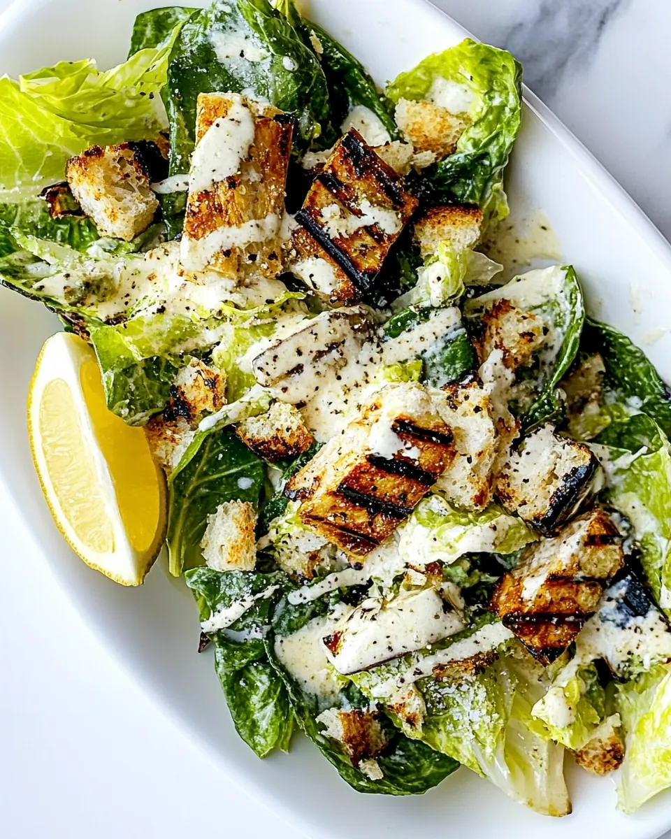 Grilled Caesar Salad