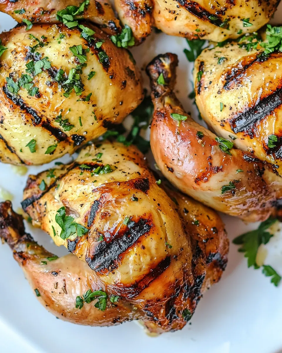 Grilled Cornish Hens