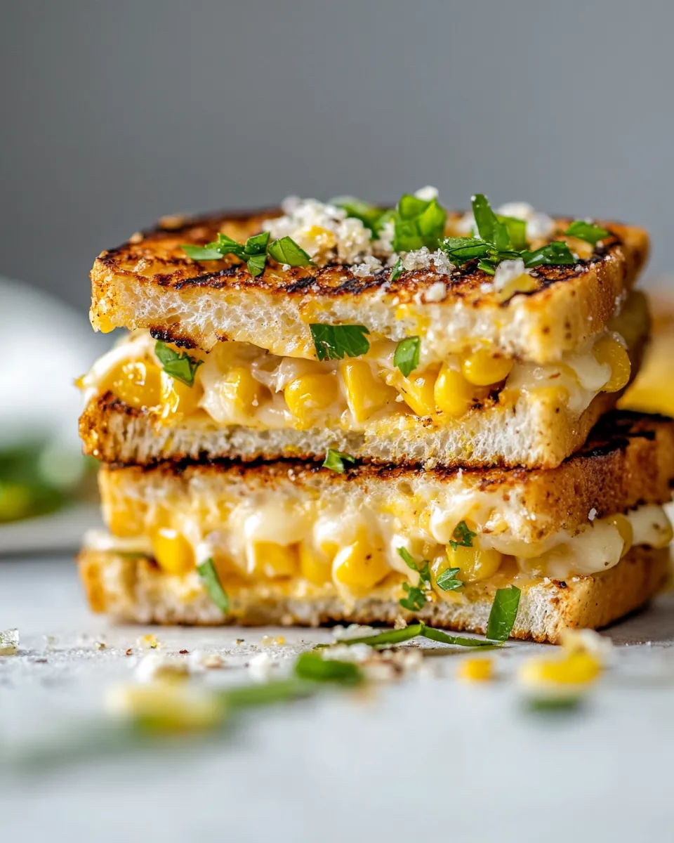 Grilled Street Corn Grilled Cheese