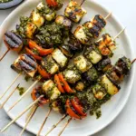 Grilled Vegetable and Halloumi Skewers