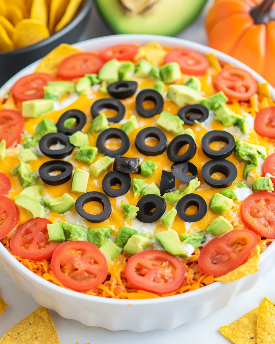 Halloween Taco Dip
