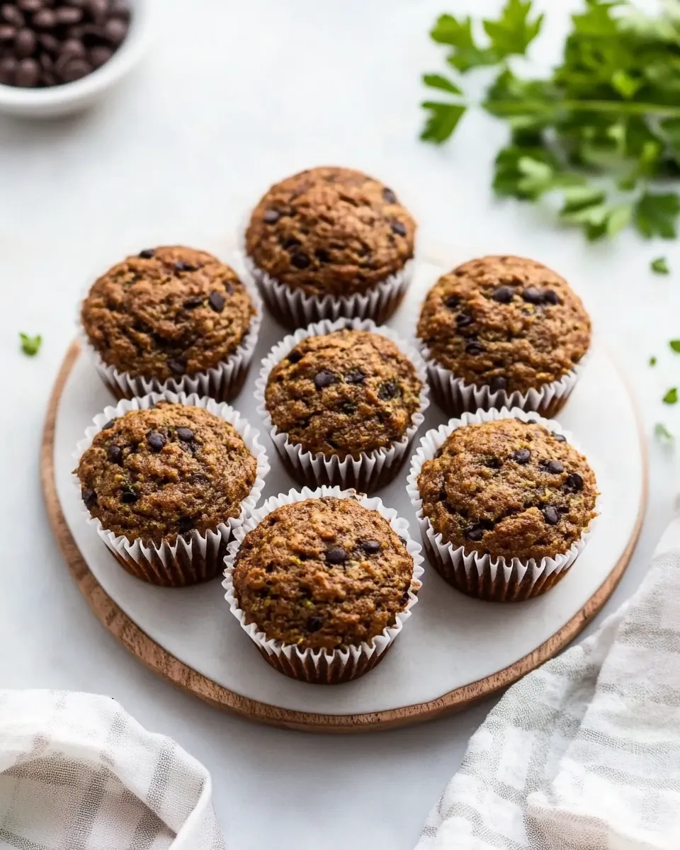 Healthy Gluten Free Zucchini Muffins With Applesauce