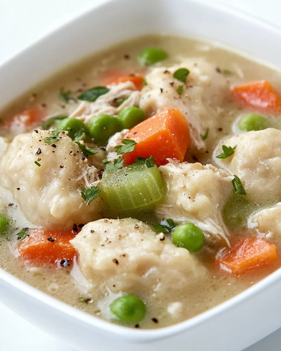 Healthy Irish Chicken and Dumpling Soup