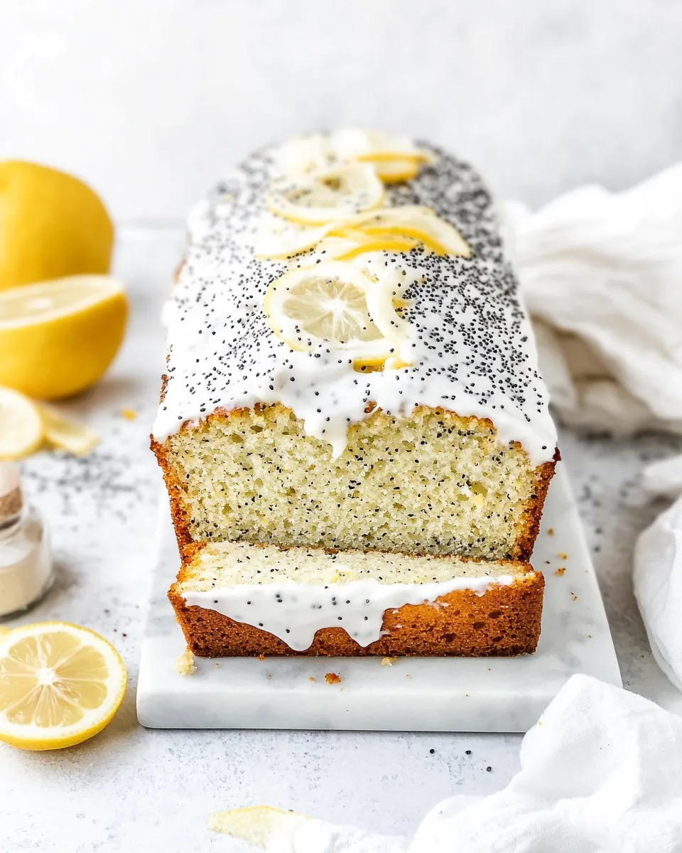 Healthy Lemon Poppy Seed Bread